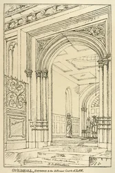 Ingresso ai diversi tribunali, Guildhall, Londra, giugno 1815 1886