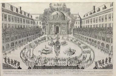 Balletto equestre nel cortile della Hofburg di Vienna
