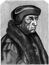 Erasmo 1469-1536, umanista e teologo olandese, XVI secolo 1849