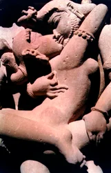 Scultura erotica, Tempio Indù, Khajuraho, India