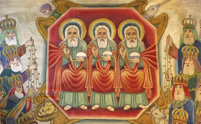 Icona copta etiope al Santo Sepolcro, Gerusalemme, Israele