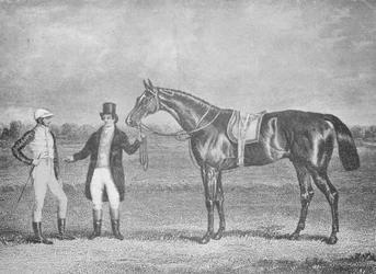 Euclide, secondo nel St. Leger, 1839, dopo un pareggio con Carlo XII, c1839, 1911
