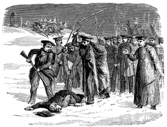 Prigioniero russo esiliato disciplinato, 1874
