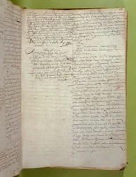 Estratto dai registri della Conciergerie della condanna a morte per esecuzione e rogo della Marchesa de Brinvilliers, aprile 1673