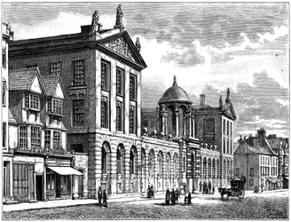 Facciata del Queens College, Università di Oxford