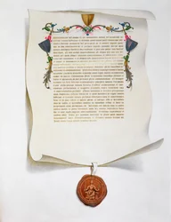Edizione facsimile della Magna Carta, carta inglese, 1215