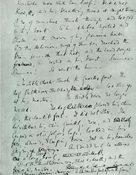 Pagina facsimile del manoscritto per Indian Summer of a Forsyte, di John Galsworthy, 1918, 1928