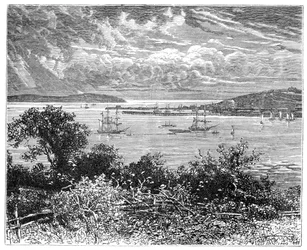 Porto di Falmouth, Cornovaglia, Inghilterra