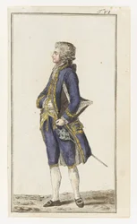 Tavola di moda per costume maschile