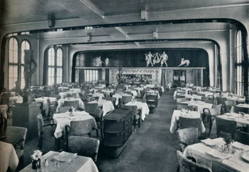 Salone da Pranzo di Prima Classe a bordo della Victoria, 1931