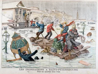 Inondazioni a San Pietroburgo, Russia, 1903