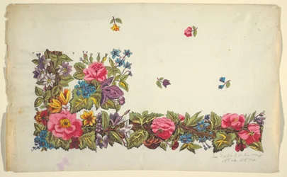 Design floreale per tessuto stampato