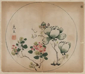 Magnolia fiorita e fiori di pesco, 1368-1644