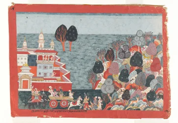 Foglio da una serie Bhagavata Purana