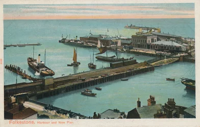Folkestone. Porto e Nuovo Molo, fine XIX-inizio XX secolo