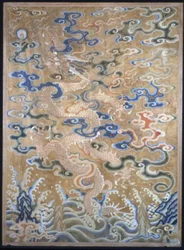 Frammento per una tenda, Cina, dinastia Qing