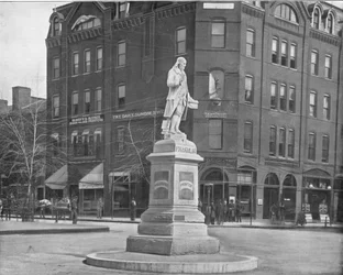 Statua di Franklin, Washington DC, USA, c1900