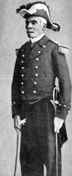 François C. Antoine Simon, presidente di Haiti, vestito da ammiraglio, 1922