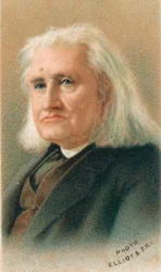 Franz Liszt 1811-1886, pianista e compositore ungherese, 1911