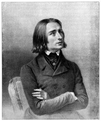 Franz Liszt, pianista e compositore ungherese del XIX secolo, 1900