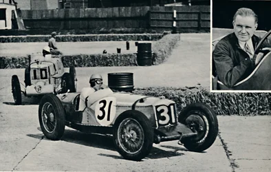 Freddie Dixon Riley a Brooklands, 1937