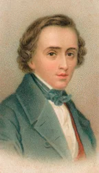 Frédéric François Chopin 1810-1849, compositore polacco, 1911