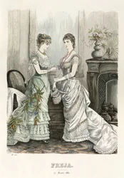 Freja rivista illustrata di moda scandinava 1881, illustrazione n. 6