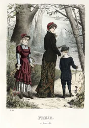 Freja rivista illustrata di moda scandinava 1881, illustrazione n. 8