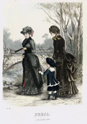 Freja rivista illustrata di moda scandinava 1882, illustrazione n. 21