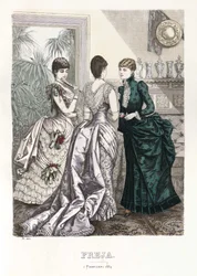 Freja rivista illustrata di moda scandinava 1884, illustrazione n. 3