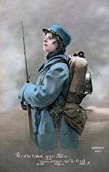 Cartolina francese della Prima Guerra Mondiale, 1914-1918