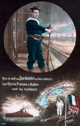 Cartolina francese della Prima Guerra Mondiale, 1914-1918