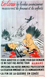 Poster francese contro la guerra di Corea, 1950