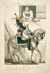 Dragone francese delle guerre napoleoniche, inizio XIX secolo