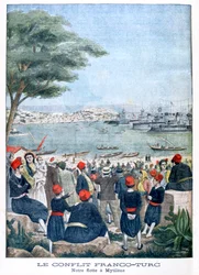 Flotta francese a Mitilene, Lesbo, 1901