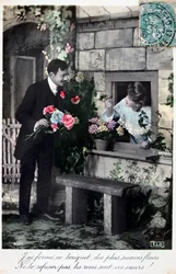 Cartolina romantica francese