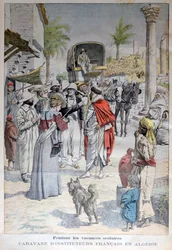 Insegnanti francesi in visita in Algeria durante le vacanze scolastiche, 1903