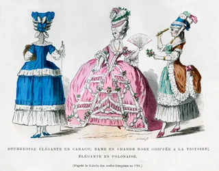 Moda femminile francese, 1780