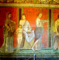 Affresco dalla Villa dei Misteri, Pompei, Italia, I secolo a.C.-I secolo d.C.