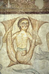 Affresco nella chiesa di S. Giacomo, Termeno/Strada del Vino, Alto Adige, Italia