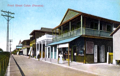 Front Street, Colon, Panama, 1907