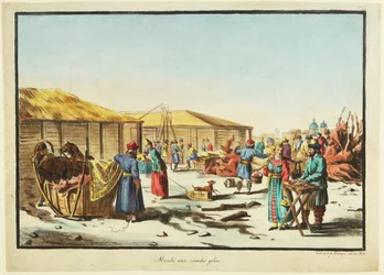 Mercato delle carni congelate, ca 1814