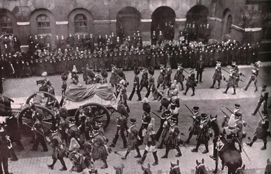 Processione funebre di Re Edoardo VII, Whitehall, Londra, 20 maggio 1910
