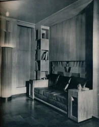 Arredamento e interni di un ufficio privato. Progettato da Joseph Sinel, 1930