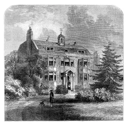 Gads Hill Place, la residenza di Charles Dickens, Higham, Kent, fine XIX secolo