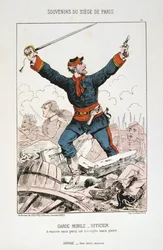 Garde Mobile - Ufficiale, Assedio di Parigi, 1870-1871