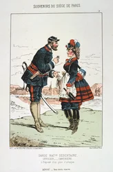 Garde Nationale Sedentaire - Officier Cantinierre, Assedio di Parigi