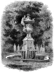 Giardini della residenza reale a Potsdam, Germania, XIX secolo