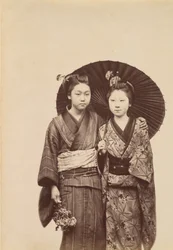 [Ragazze geisha], ca. 1880