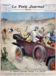 Il generale Gouraud sfugge a un tentativo di assassinio sulla strada da Damasco a Kunaitra, 1921